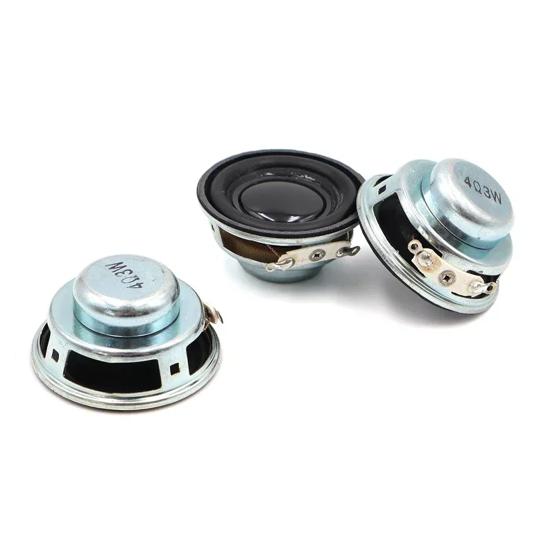 2개/세트 40MM 4옴 3W 휴대용 오디오 스피커 1.5인치 HiFi 대형 자석 풀레인지 40MM 스피커 블루투스 라우드스피커 DIY용