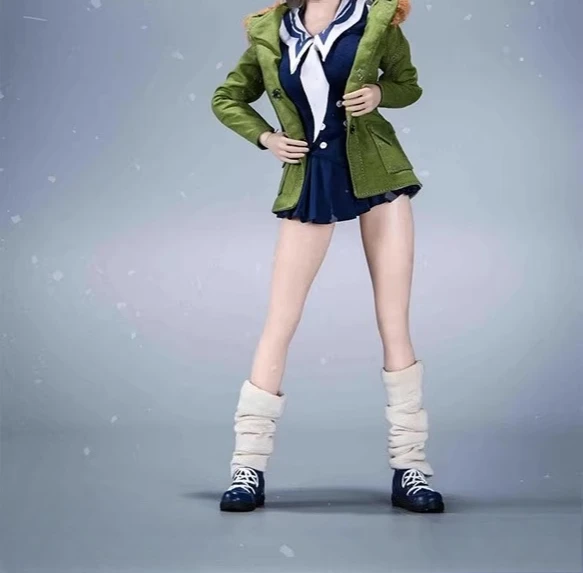 VSTOYS 21XG69 1/6 Skala Weiß/Silber Haar Winter Mädchen Kopf Sculpt Kleidung Modell für 12in Action Figuren Ph Tbl blass Körper – Detail 10