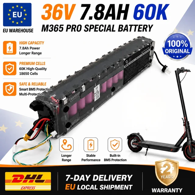 Batterie Li-ion 36V 7800mAh pour trottinette électrique M365/M365 Pro – Stock UE Livraison rapide 1