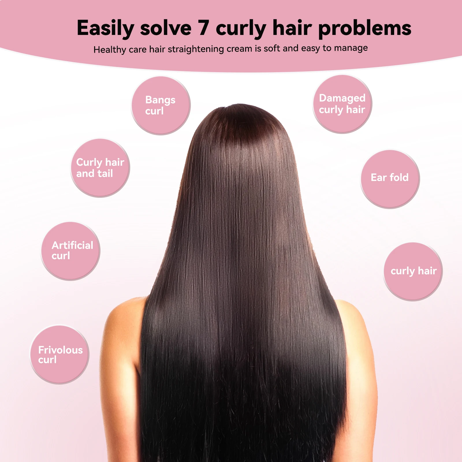 Keratin Hair Cream Straight Hair Care Cream Improve Curly Hair Nourish Smooth Repair Samaged Prevent Dryness Straighten Correcting Cream