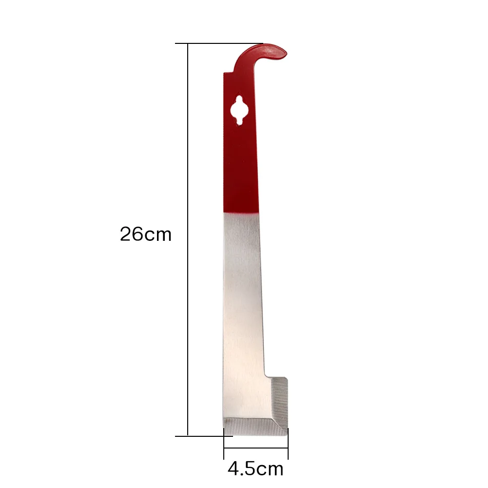 سكين قرص العسل من الفولاذ المقاوم للصدأ سكين قطع العسل المحمول معدات تربية النحل مكشطة أداة خلية النحل