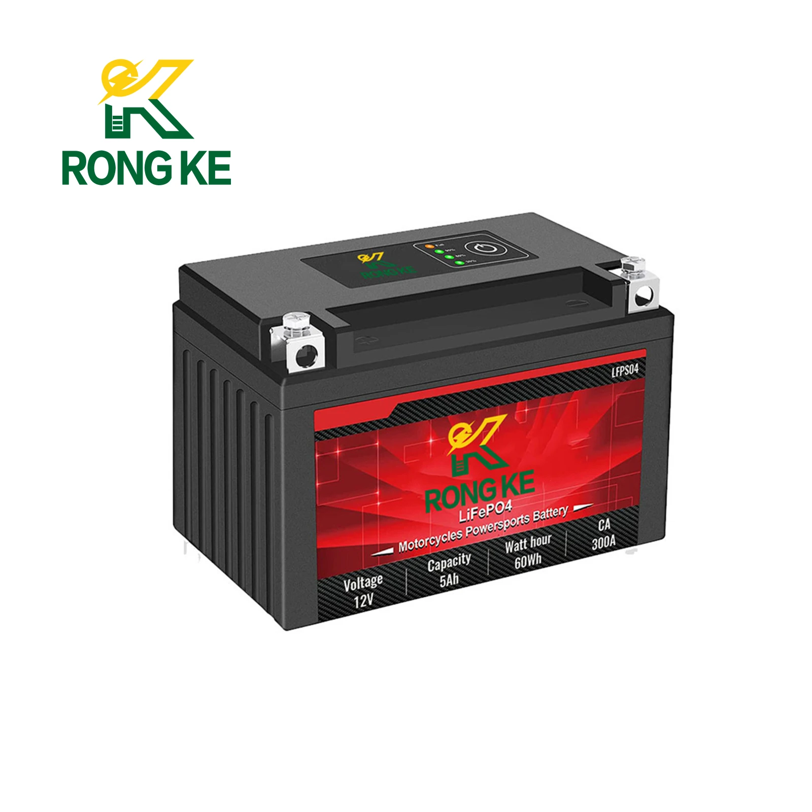 Batteria Moto Ytx7A-Bs 12V Batteria Al Litio Lifepo4 Ad Alte Prestazioni 5Ah Con Gestione Intelligente Della Batteria
