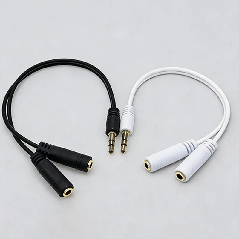 Premium Audio Stereo Y Splitter Cable - 3.5mm Male to Dual Female Ports (Hi-Fi Sound)