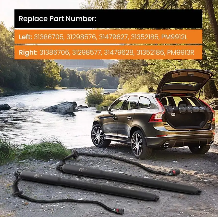 31479628 31479627 볼보 XC60 2009-2013 (156 T6 T5 AWD D3 D4 D5 전기 후면 가스 스프링 부츠 플랩 트렁크 리드 스트럿
