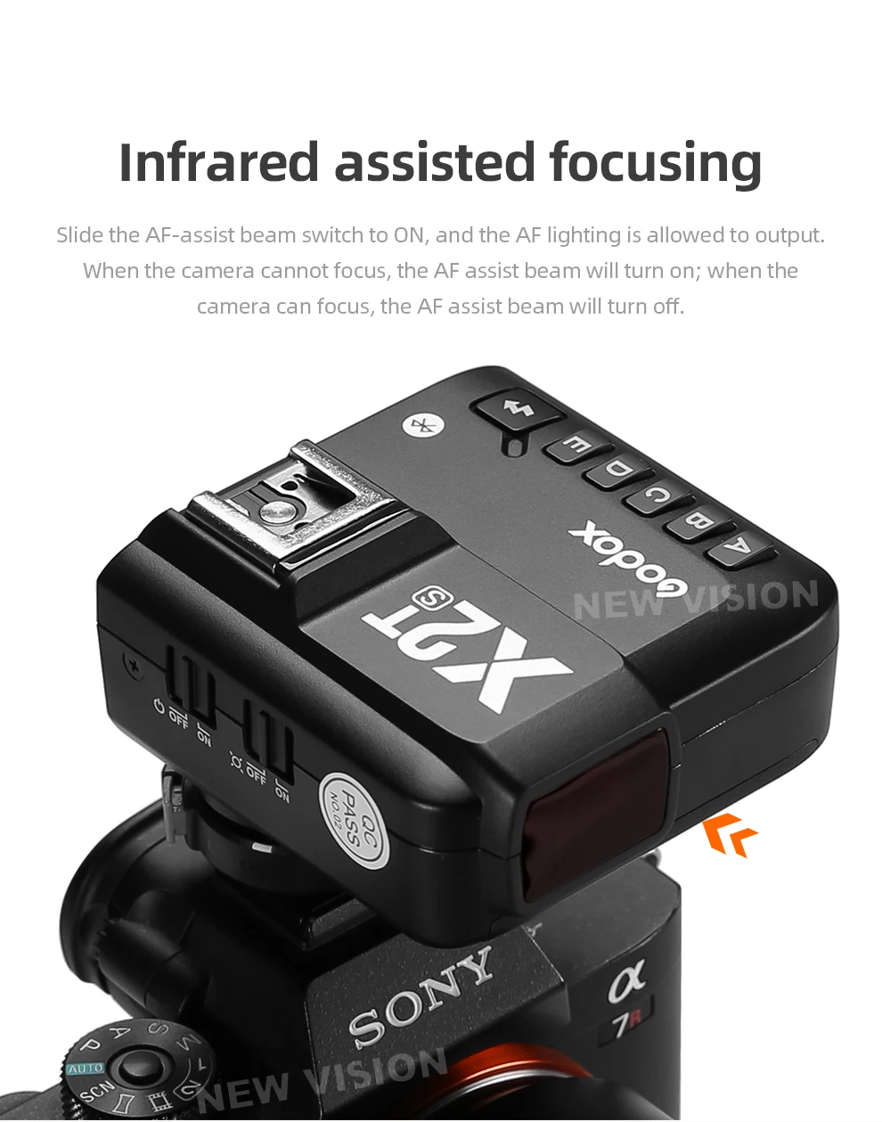 X2T-C X2T-N X2T-S X2T-F X2T-O 2.4G Wireless Flash Trigger Transmitter TTL HSS fo