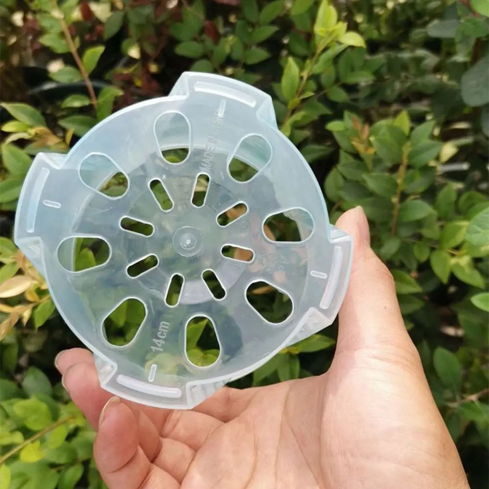 Flower Pot Clear Plastic Orchid Pots With Holes Transparent Succulents Plant