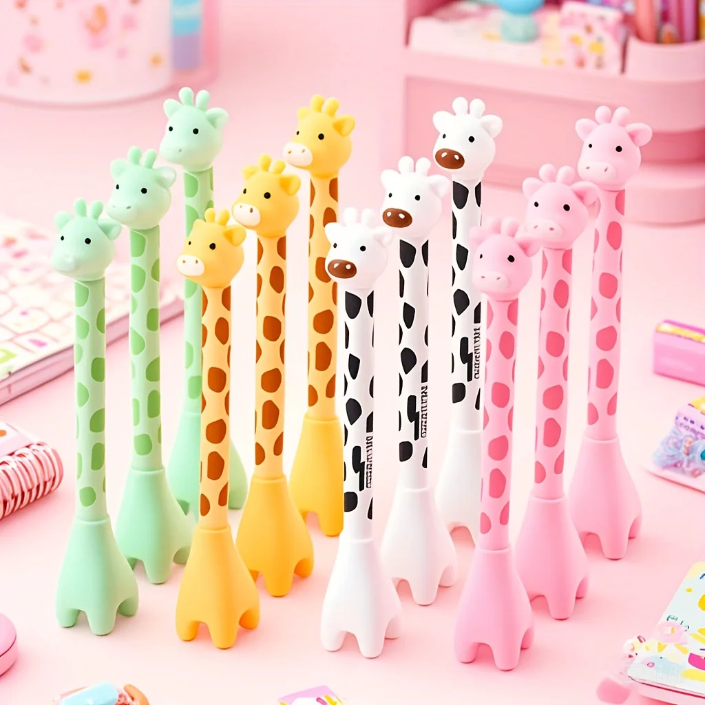 Charming Giraffe Gel Pens – Realistic Design, Smooth Writing, Exquisite Signature Tool