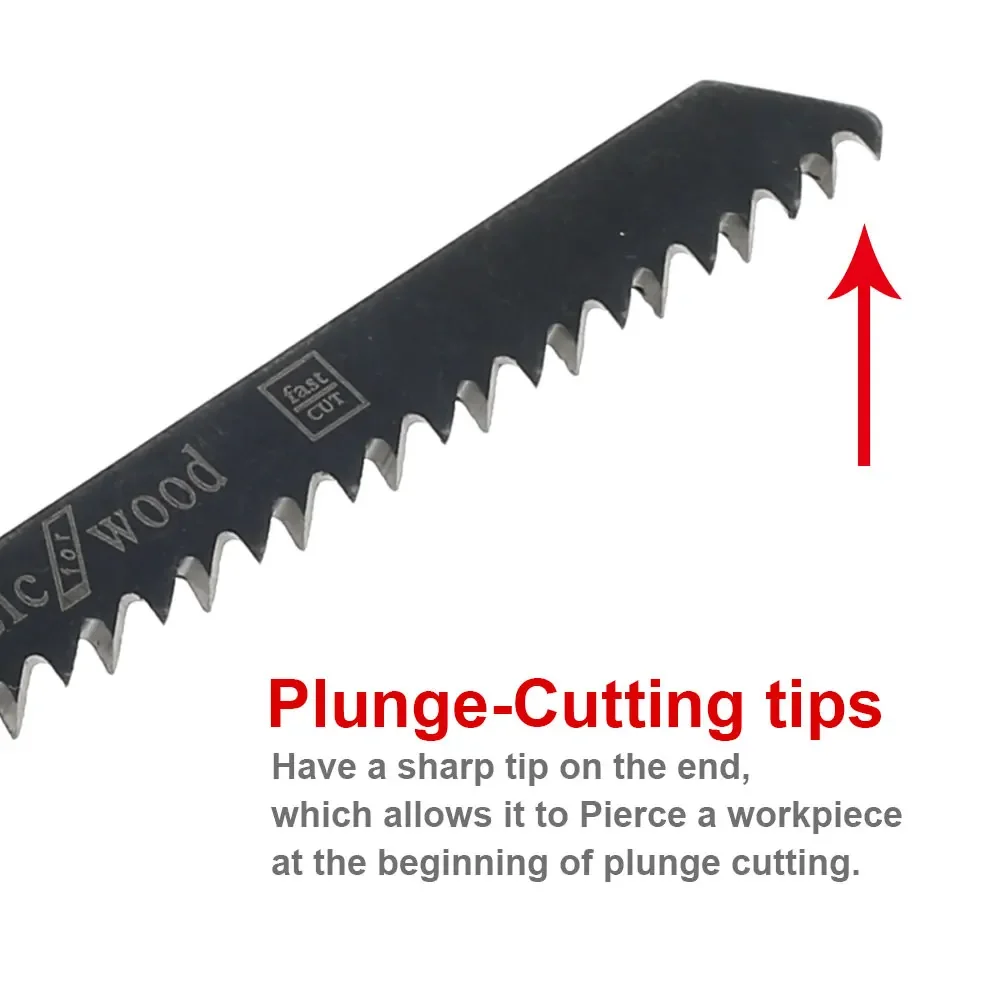 Jig saw blades 80Pcs Jigsaw Blades Set T Shank Blades Fast Down Cut Wood Metal Cutting T118A/T118B/T101AO/T101B/T101BR/T144D/T244D/T111C