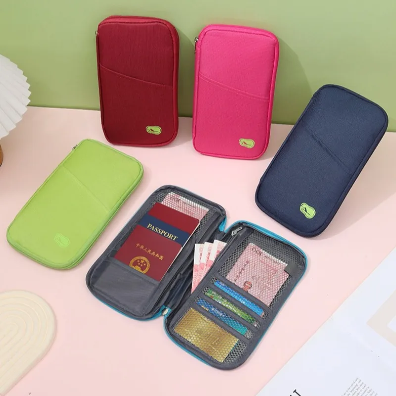 Multi-Functional Wallet-Style Travel Document Holder Men's Women's Style Passport Wallet Organizer Bag Wholesale Stock Available