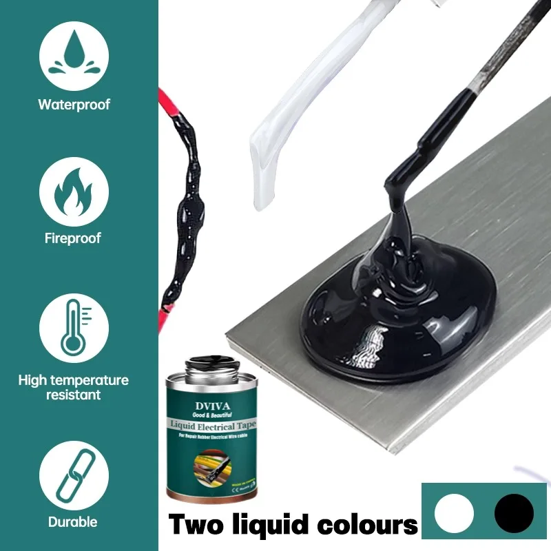 15~300ml Liquid Electrical Tape Waterproof Insulating Sealant Electrical Wire Cable Coat Repair Glue Liquid Insulation