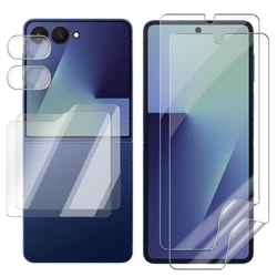 Hydrogel Film Screen Protector with Tempered Glass Camera Lens Shield - ZFlip 5 (6 IN 1)