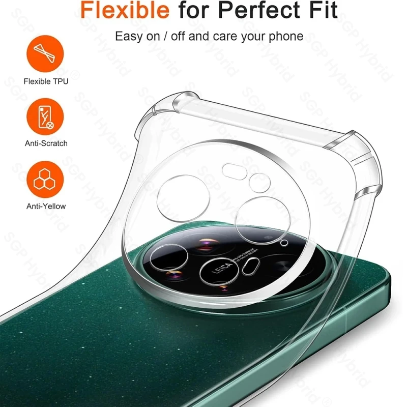 Premium Shockproof Transparent Silicone Phone Case - Anti-Yellowing and Durable Armor Protection