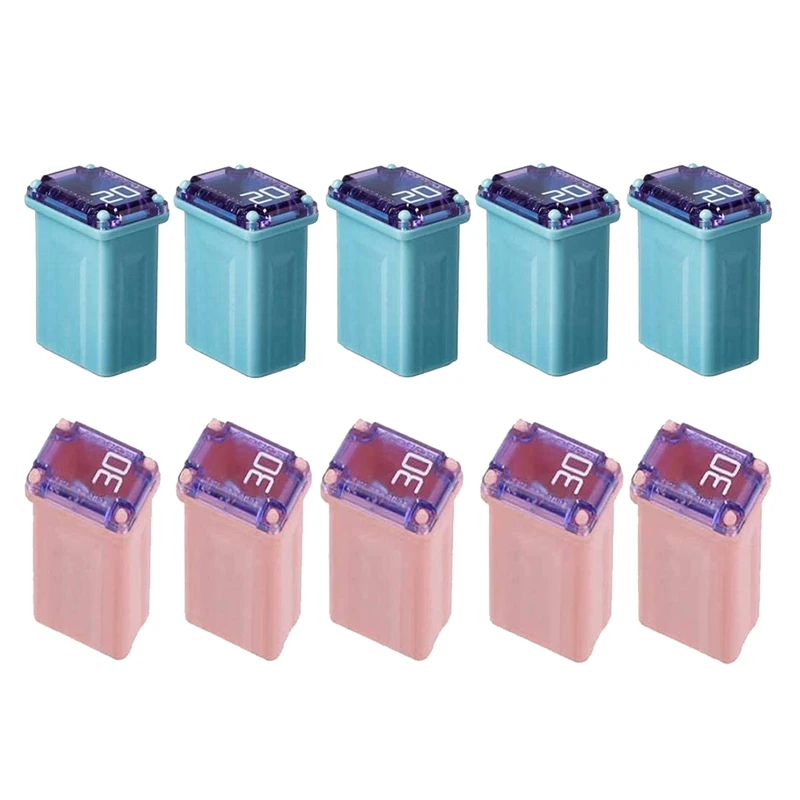 

10 PCS 20Amp 30Amp Miniature Box Fuses FMM MCASE Type FMM Maxi Fuses Plastic Fuse ("Low Blow")