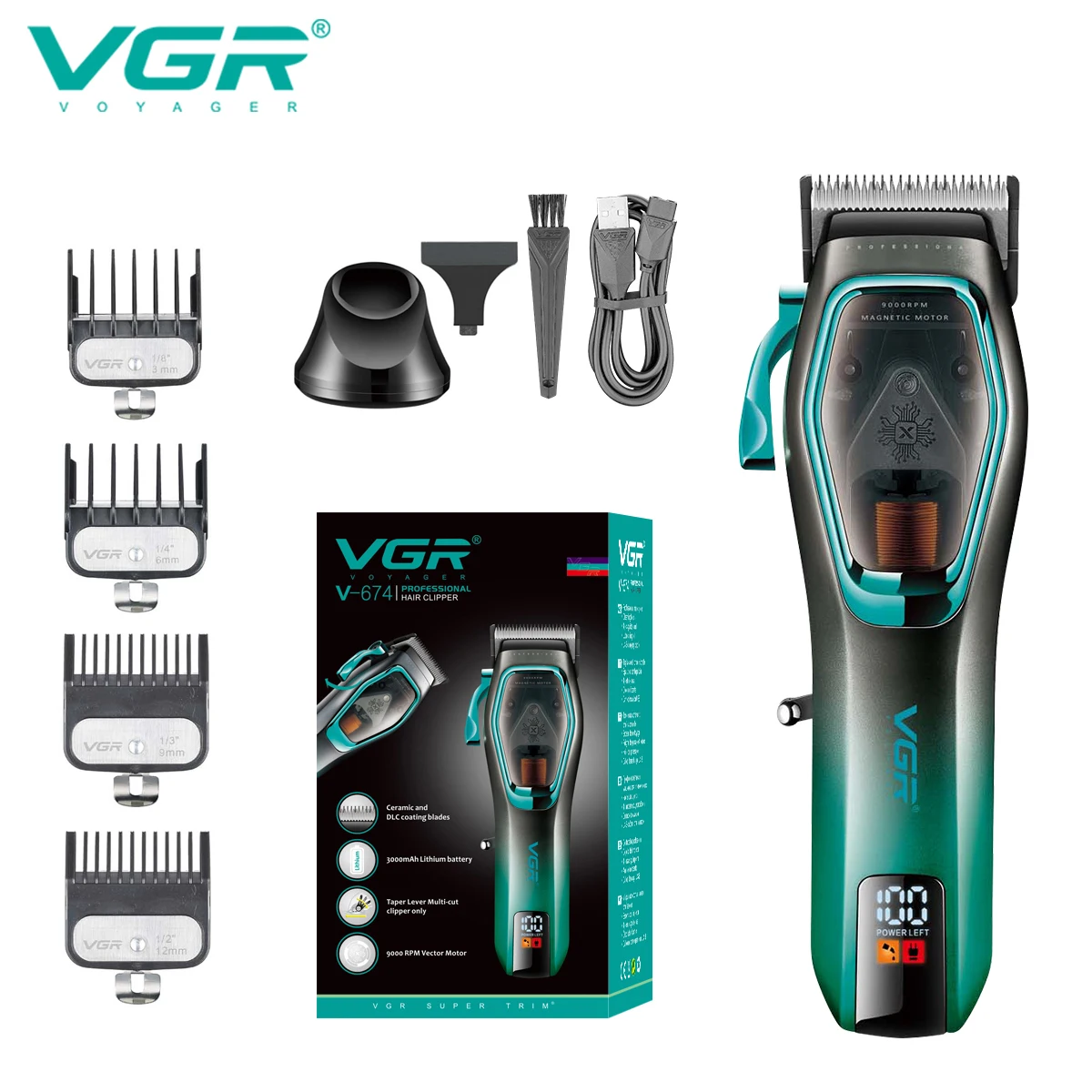 VGR مقص الشعر المهنية الشعر المتقلب 9000 دورة في ا...