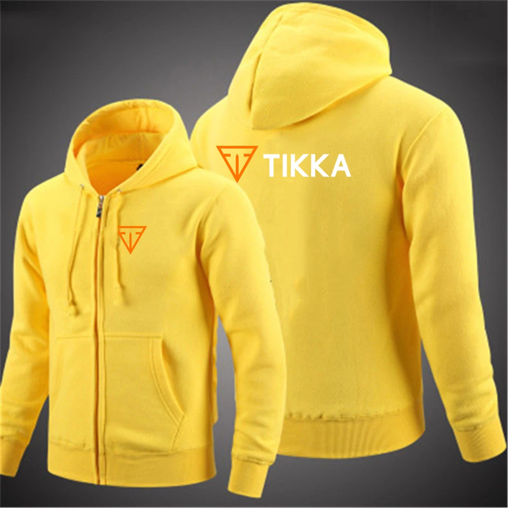 Solid Color Hooded Long Sleeves Zip Jacket Sweatshirts Pullover Tops