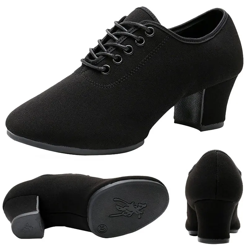 Diplip Dance Shoes Character Shoes Jazz Tango Ladier Ballroom Dancing Shoes Dance Shoes Women High Heels Canvas Practice Shoes