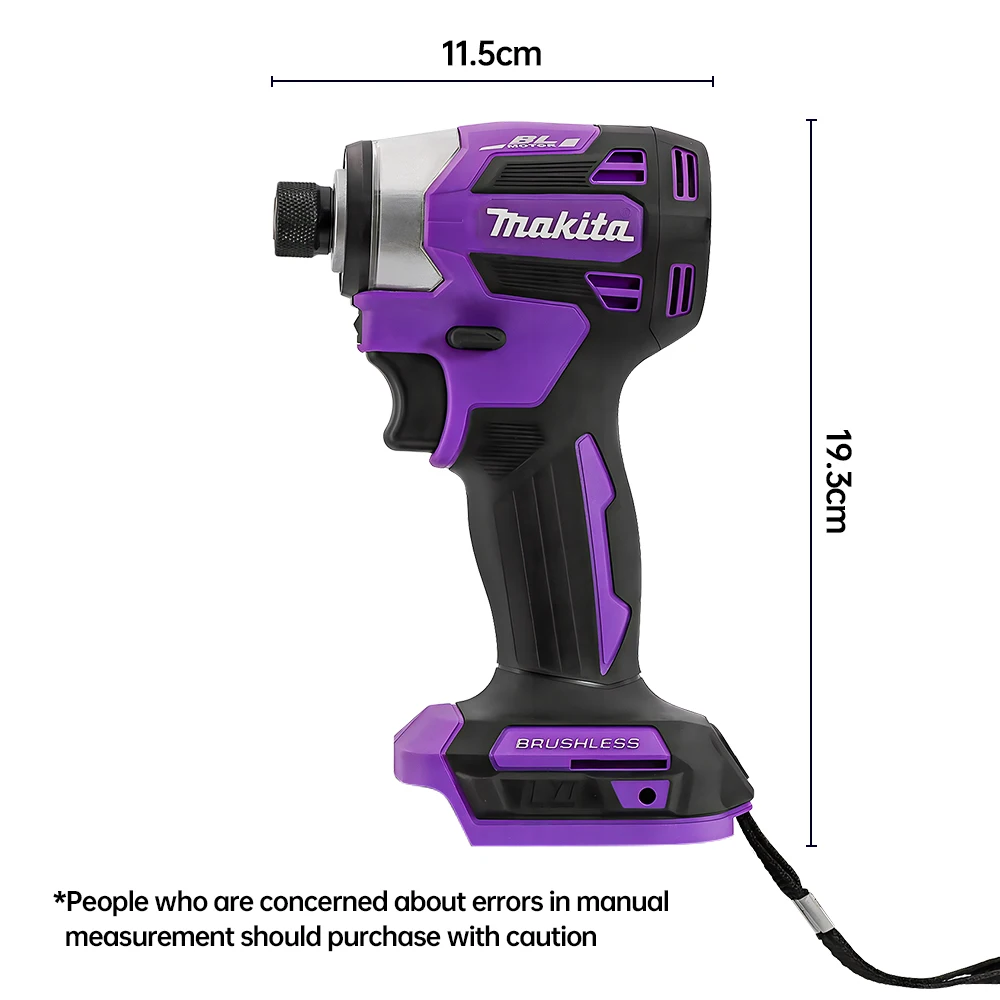 Makita DTD173 리튬 드라이버 임팩트 세트 가정용 전기 핸드 드릴Powerlmpact 로터리 무선전동 공구(배터리 없음)
