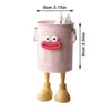 1 Pc cartoon pen holder, simple storage holder, for office storage, desk storage, home study storage (random letter stickers) 6