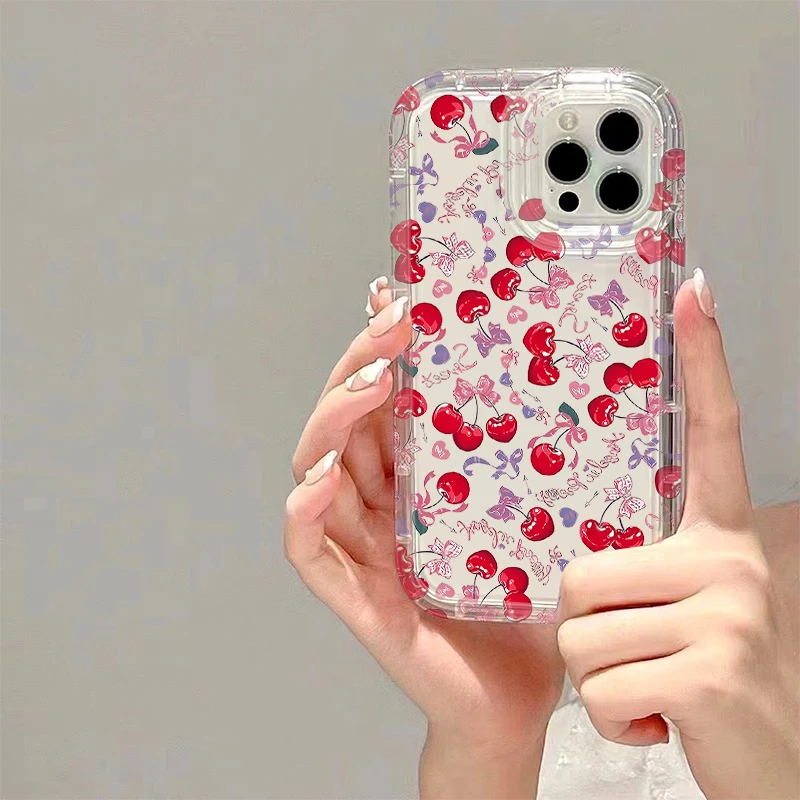 Vibrant Full Screen Cherry Strawberry Phone Case