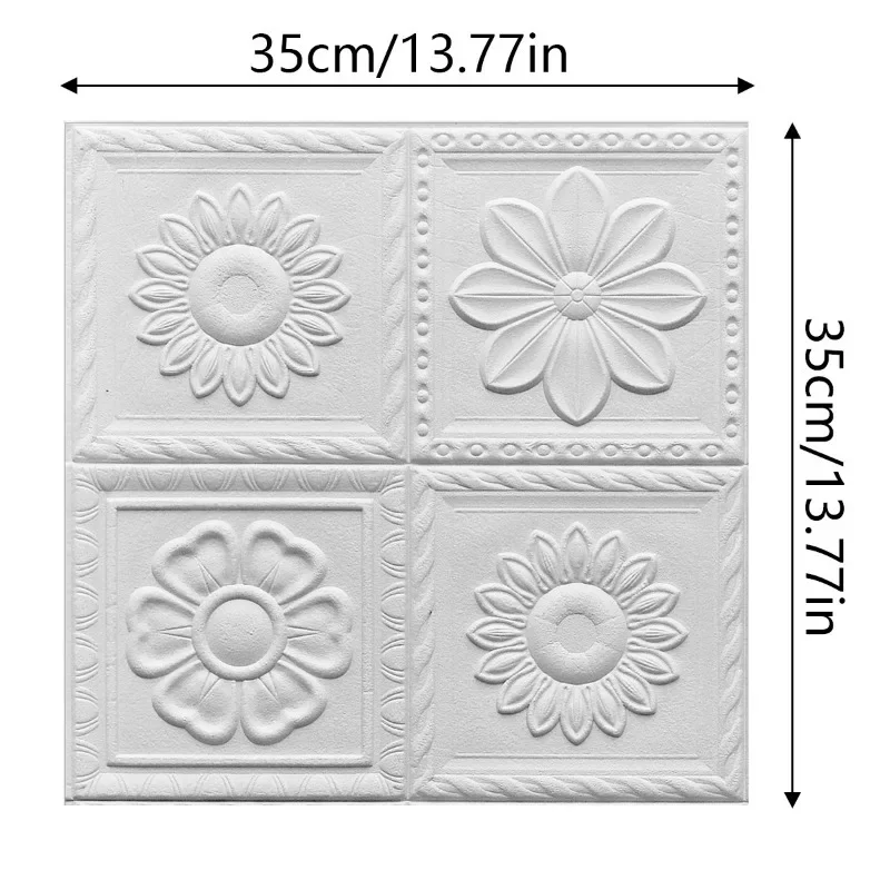 3D מדבקות קיר סגנון פסטורלי דבק עצמי לחות עמיד למים-חימום סלון חדר שינה רקע תפאורה הבית