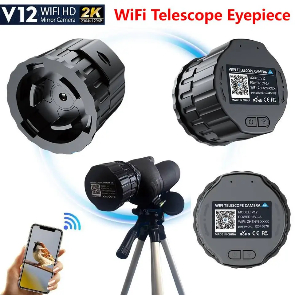 Telescope Camera Andoer Wireless Digital WiFi Eyepiece For 4K