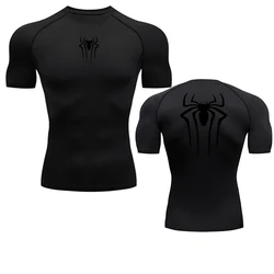 Men's Printed Quick Dry Compression Athletic Shirt - Breathable Rash Guard Tight Workout Top - XXXL (6)