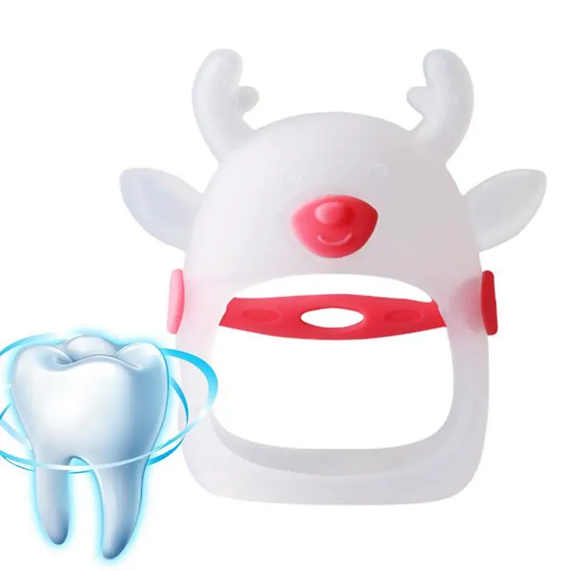 

Infant Rattling Teether Silicone Deer-Shaped Soothe Babies Gums Hand Pacifier For Breast Feeding Babies Infants Car Seat Toy For