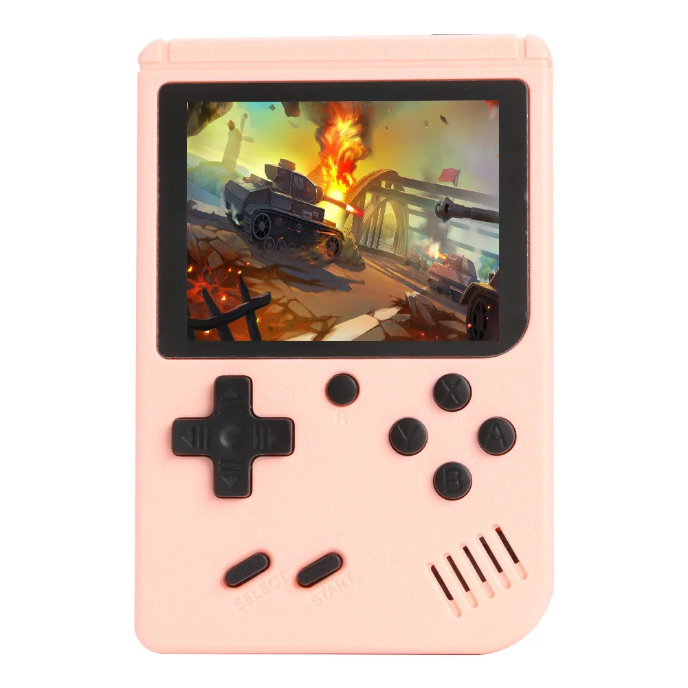 Portable Built-in 800 Retro Video Mini Game Console LCD Screen Handheld Controller Pocket TV AV Out 2 Players Kids Children Gift 