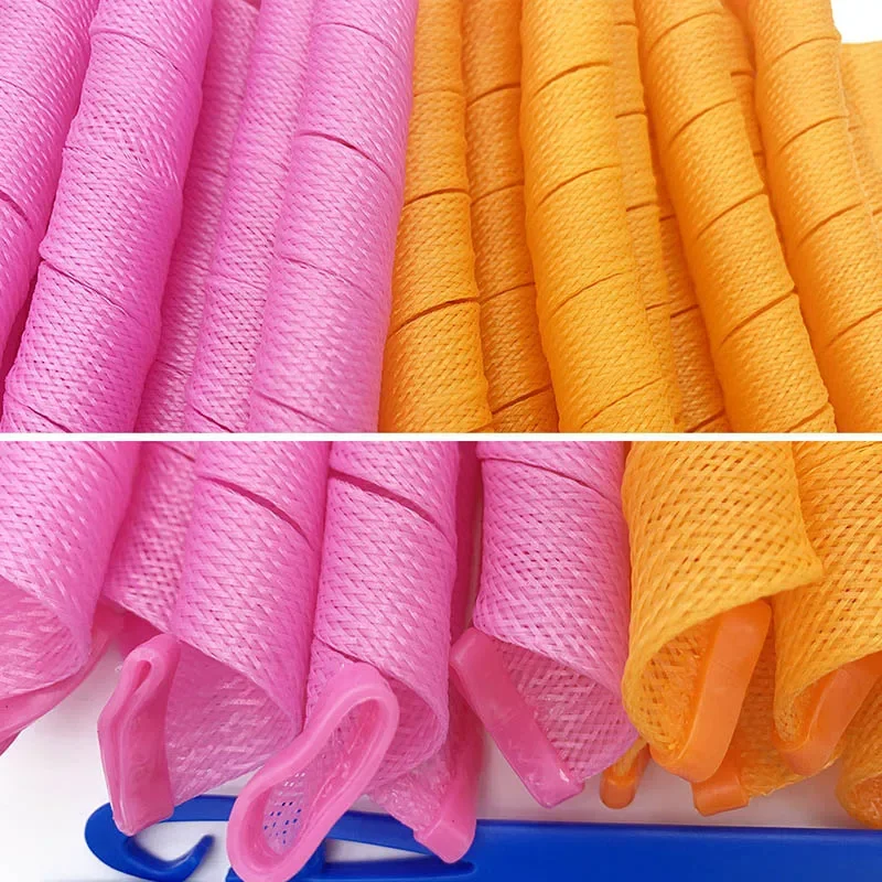 Heatless Hair Curler 10/12 pcs No Heat Hair Curls Ribbon Rollers Sleeping Soft Headband Curlers Woman Hairs Styling Tools