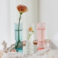Nordic Glass Vase Small Glass Vases Flower Arrangement Home Decoration Accessories Modern Living Room Glass Ornament - Image 3