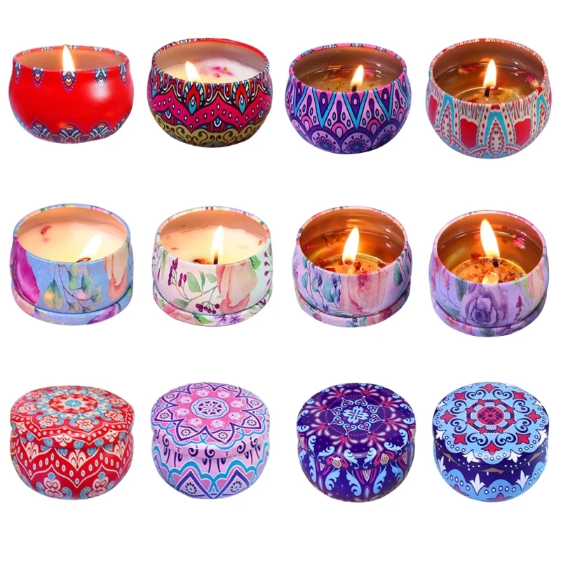 

448B 4pcs Scented Jar Essential Oil Handmade Fragrances Valentines Day