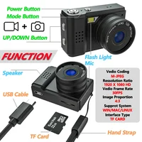 1080P HD Mini Thumb Camera 0.96 Inch LCD Screen Ultra Portable 120° Wide Angle Lens Digital Camcorder with Hand StrapVideo Recor 2