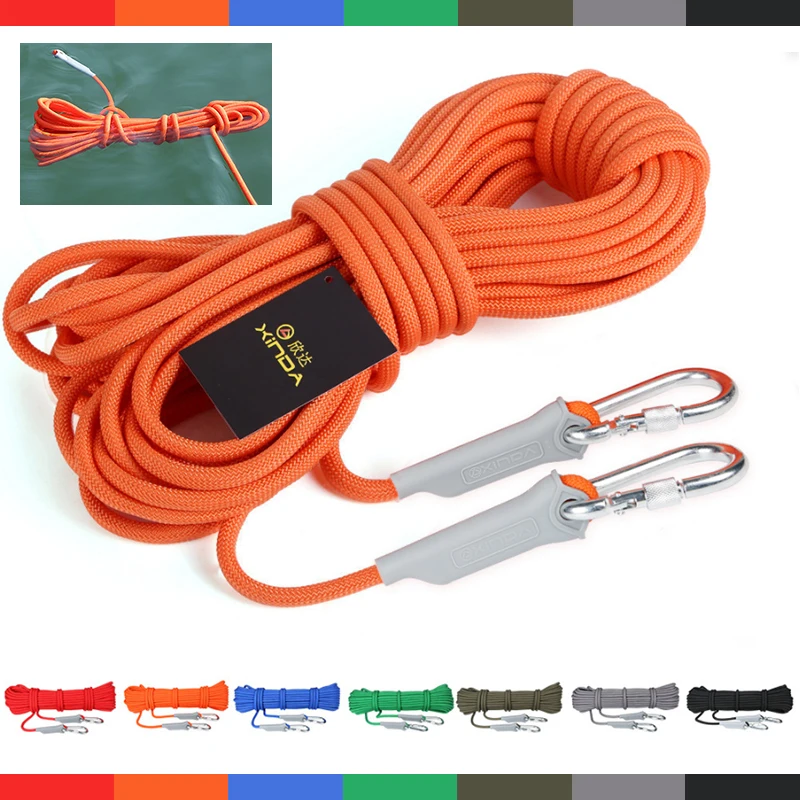 50M Outdoor Climbing Rope Safety Rope Fire Escape Rescue Rappelling Rope  1200KG