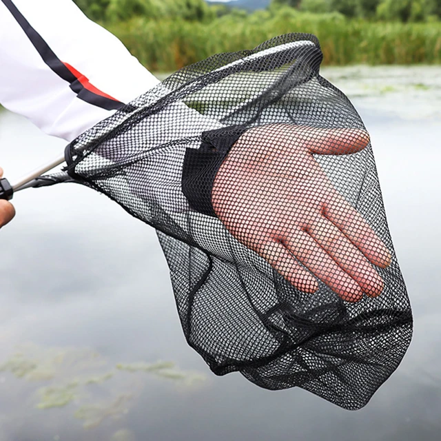 Fishing Mesh Net Fishing Landing Net with Lanyard Nonslip Comfortable Grip  for Boat Outdoor Freshwater Saltwater Fishing Tool - AliExpress