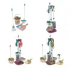 Kids Household Cleaning Tool Kids Broom, Dustpan and Mop Set Housework Cleaning 1