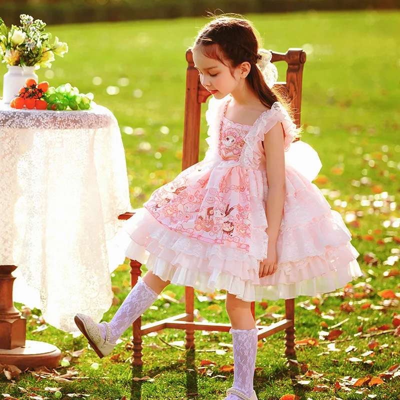 Summer New Girls Lolita Cute Cartoon Princess Skirt Children's Puffy Skirt
