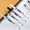 Guangna Paint Marker Pen DIY Reflective Paint Metallic Pen Permanent Gold SILVER Marker Touch Up,School Model Painting 1/2pcs 6