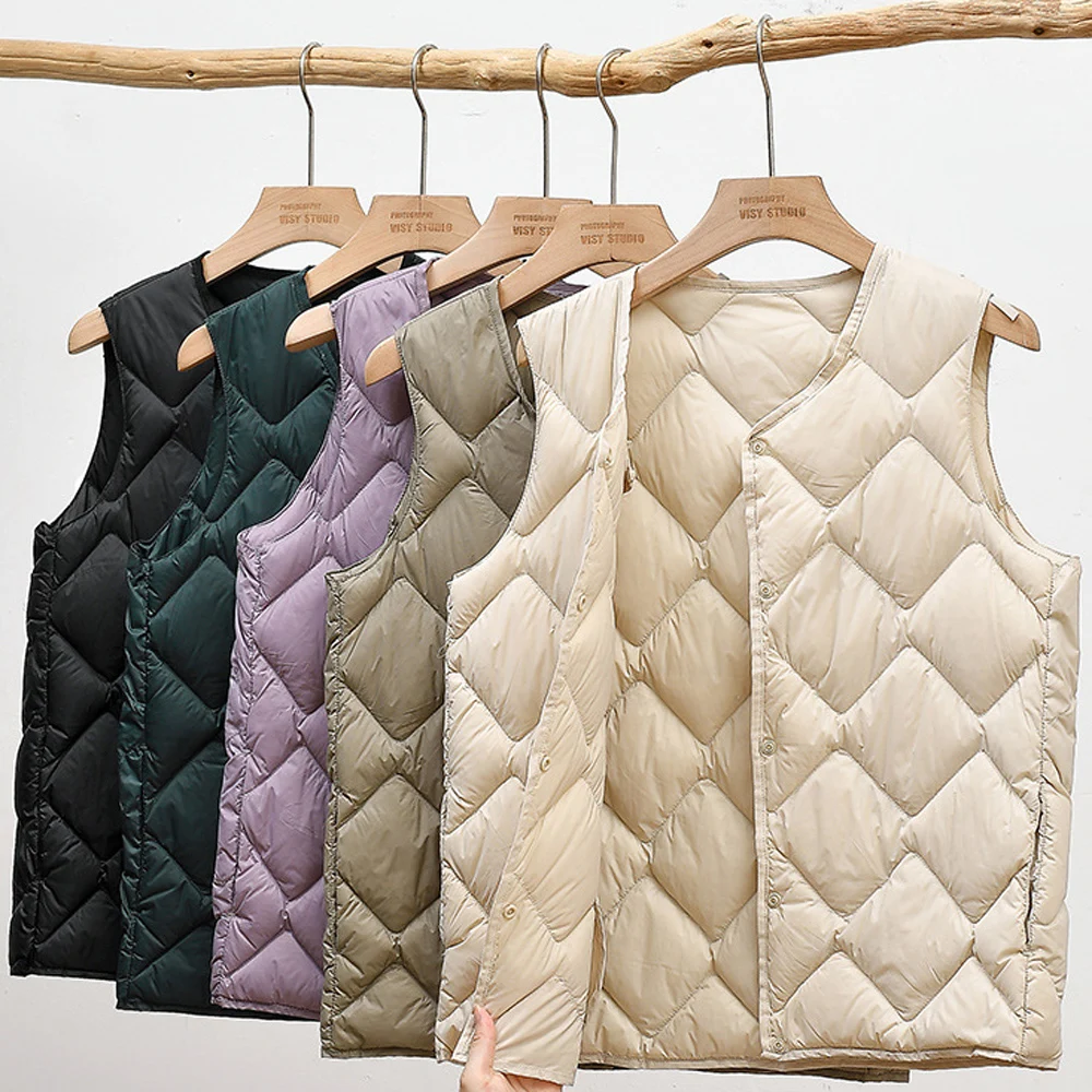 Women Autumn Warm Down Vest
