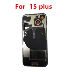 Enhanced Back Glass Replacement with Wireless Flex Cable and Metal Plate - iPhone 15 Pro (15Pro Black)