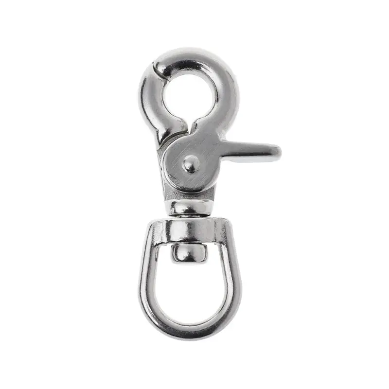 Hooks Stainless Steel Diving Clips Swivel Lobster Clasps Clips Lanyard Buckles Clip for Spring Eye