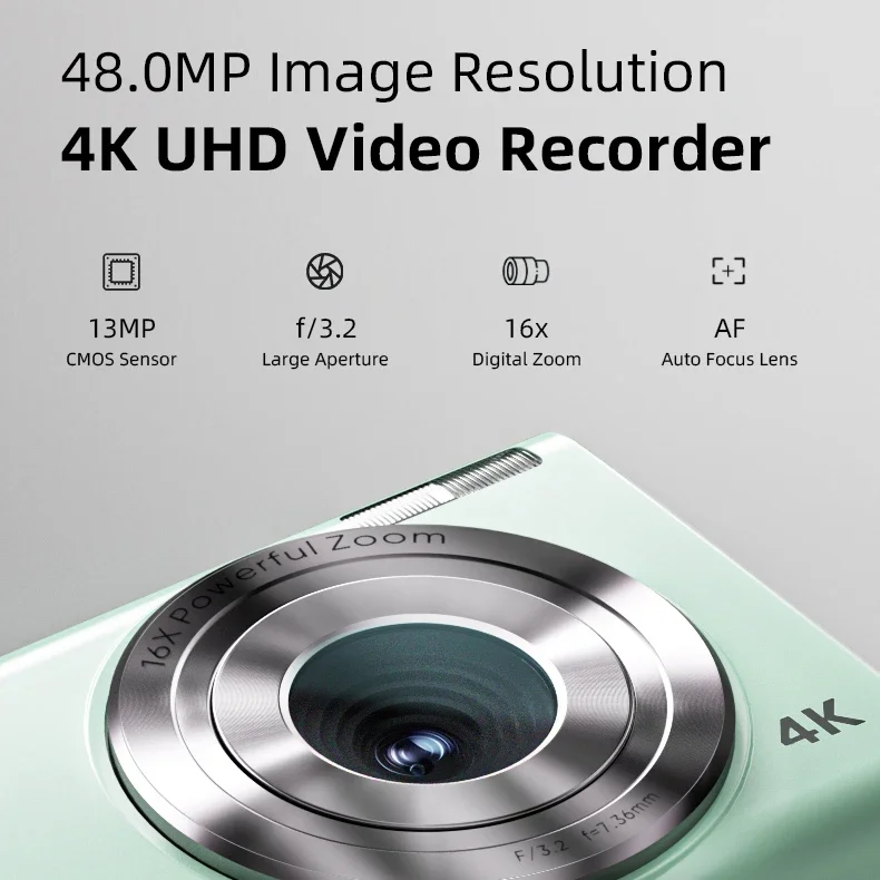 Colorful 2.88 inch 48MP cinema digital video cameras CCD portable mini CCD cameras