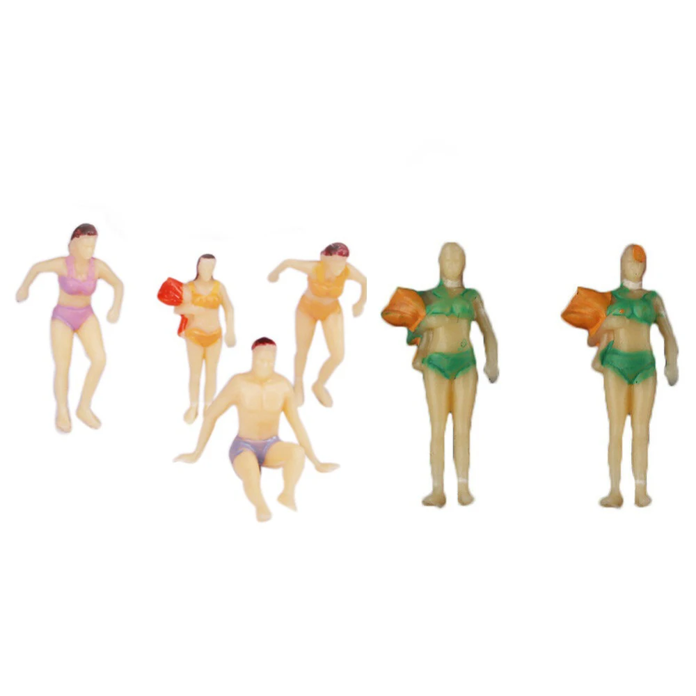 Plastic Assorted 1:75 Painted Model Beach Sea Swimmer Swimming People Figures Model Train Layout Landscape Toys 20Pcs/Pack miniature figurines,miniature ornament,lucky cat statue,resin crafts,miniature duck figurines,anime figure toy,glass fruit pendants,gold ingot ornament,resin wedding buttons,soldering iron tips storage box