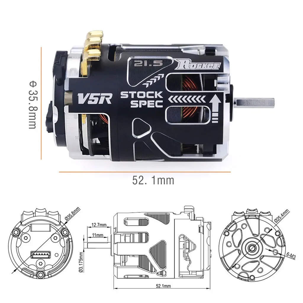Brushless motor 540 with 160A ESC sue for 4WD Remote Control car plastic vehicle 1-10 battery style RC car radio control