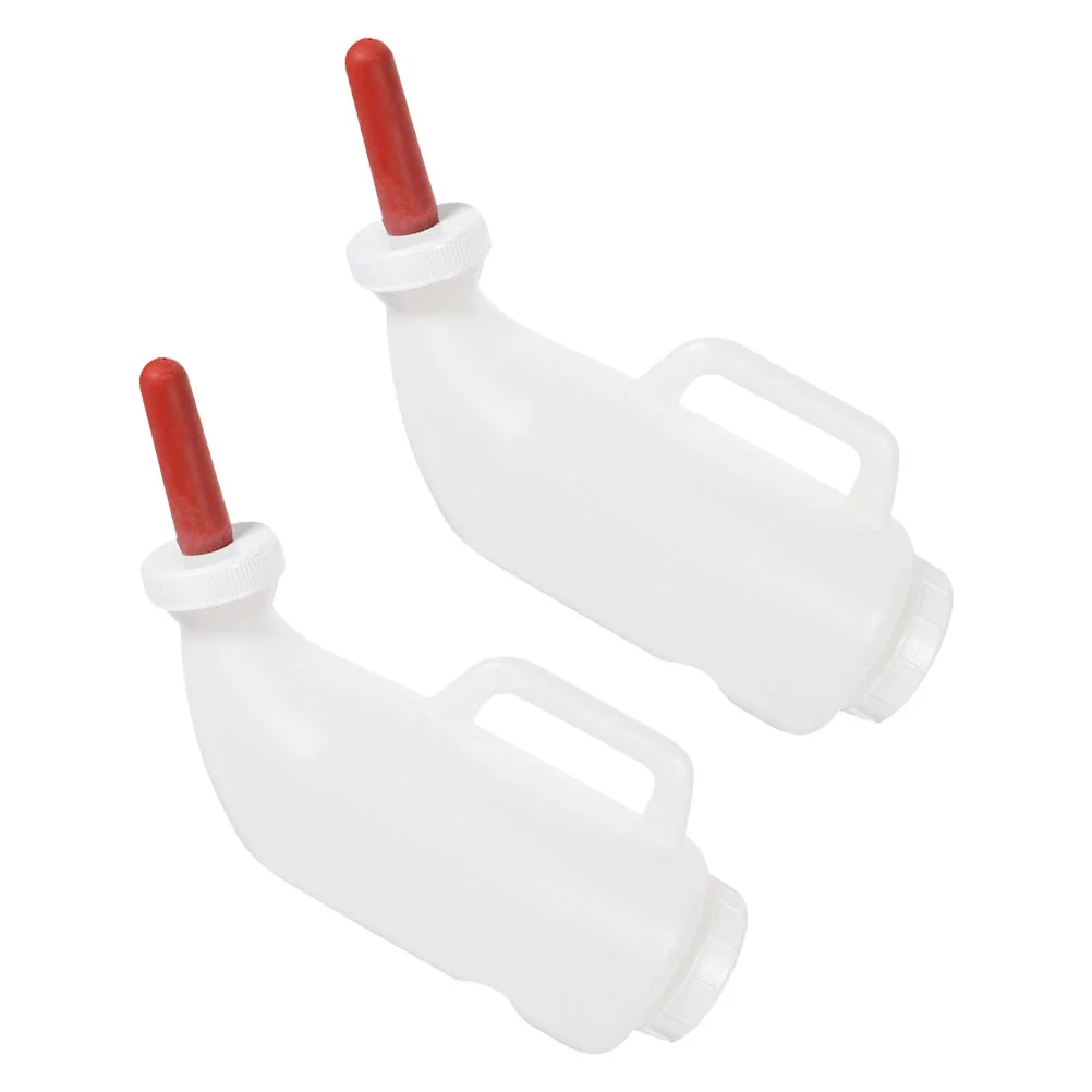 

2 Pcs Feeding Bottle Pet Feeder Milk Lamb Nursing Bottles Livestock Feeders Calf Sheep Goat