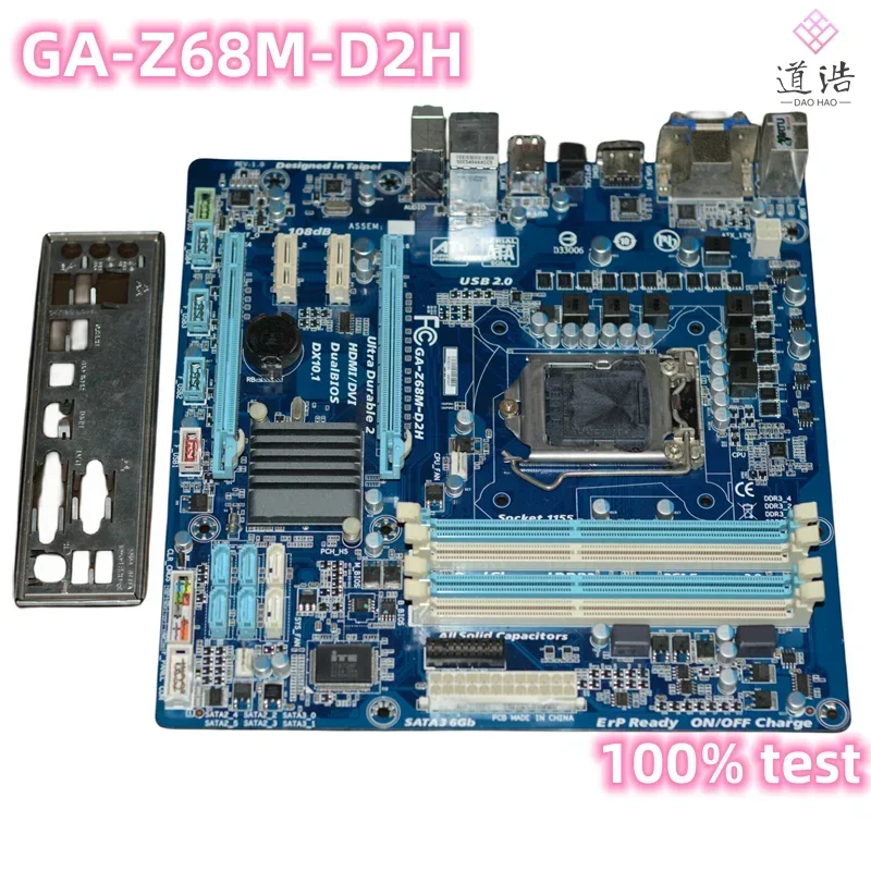 For GA-Z68M-D2H Motherboard 32GB VGA DVI HDMI LGA 1155 DDR3 Micro ATX Z68 Mainboard 100% Tested Fully Work 4 For GA-Z68M-D2H Motherboard 32GB VGA DVI HDMI LGA 1155 DDR3 Micro ATX Z68 Mainboard 100% Tested Fully Work - Image 2