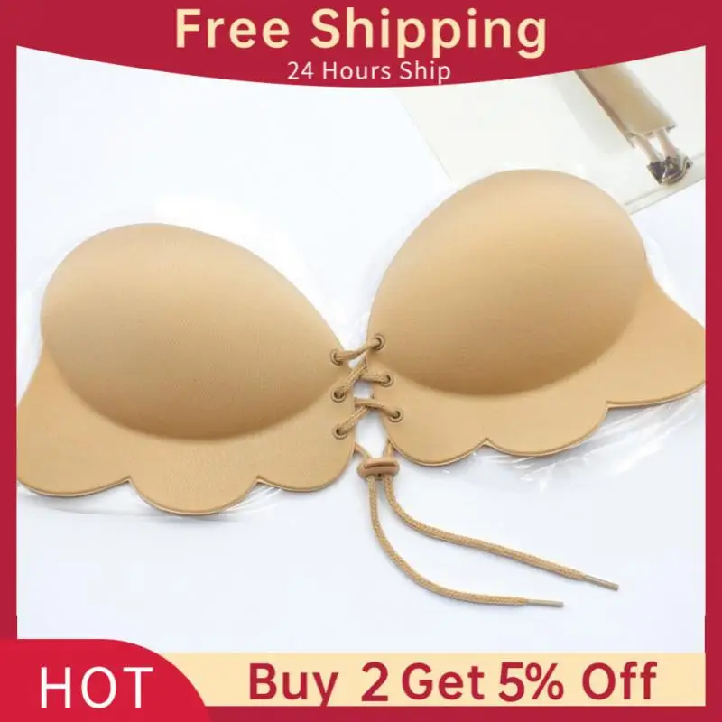 

Бюстгальтер-невидимка бесшовный с чашками пуш-ап и открытой спиной