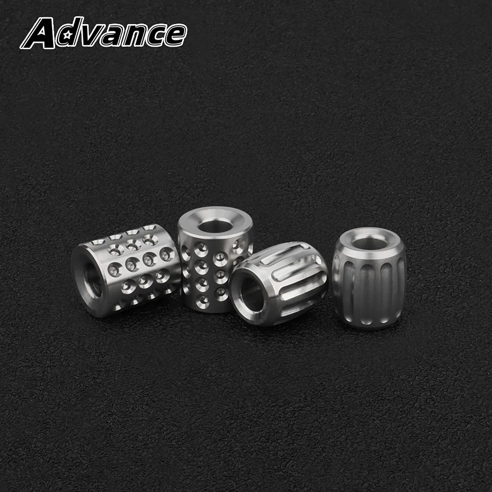 Titanium Alloy Pumpkin Paracord Accessory Multihole Knife Beads for EDC DIY paracord accessories outdoor accessories