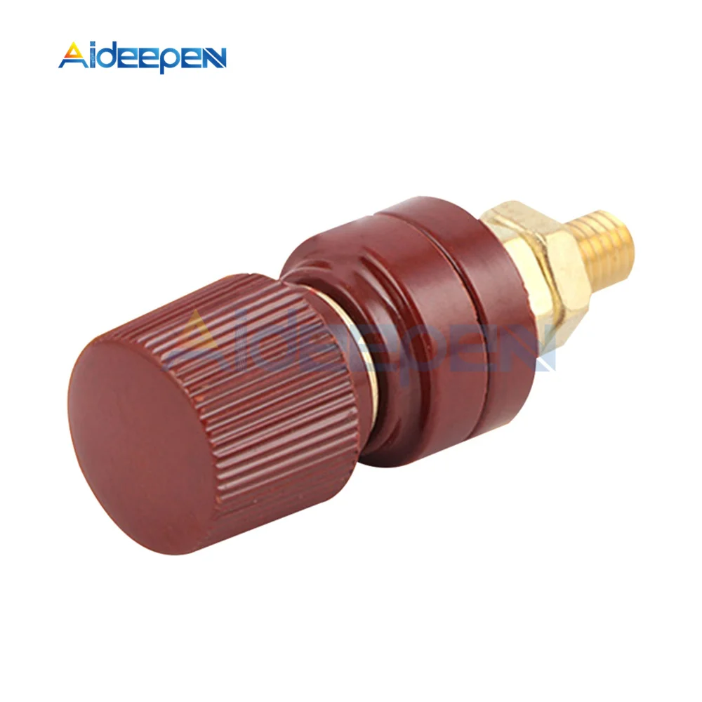 4mm Terminal Binding Post Banaanstekker Jack Socket Adapter Connector Platte Cover M8 100A(rood