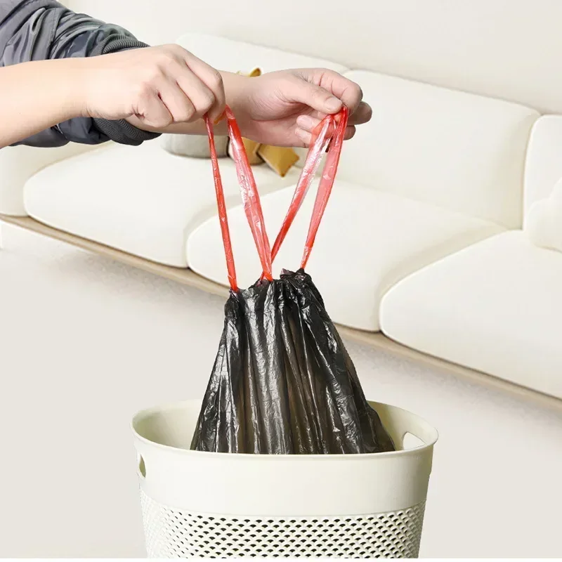 Garbage Bags Disposable Thickened Vest Type Trash Can Storage 1Roll