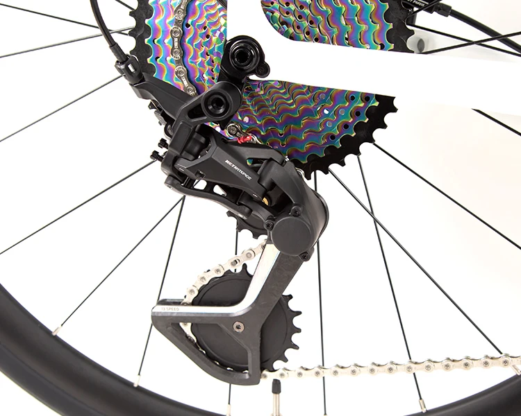 Bicicleta híbrida 700C con frenos de disco hidráulicos DEORE 12 Kit de transmisión Neumáticos máximos Bicicleta todoterreno de grava 38C